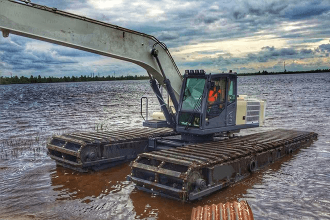 35-tons Amphibious excavator